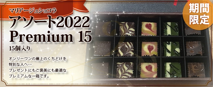 期間限定　マリアージュ ショコラ【アソート2022 Premium 15】15個入り　お家デザート応援価格！